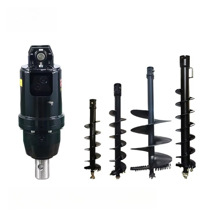Mini Bulldozer Attachments - Hydraulic Auger Drive for Bulldozer Mini
