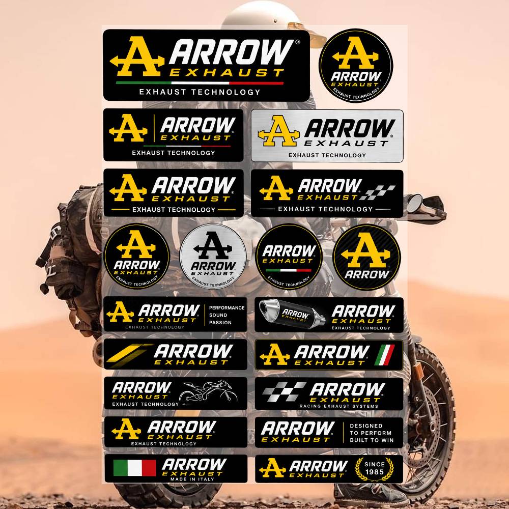 A-R-R-O-w ExH-A-uS-T- Aestheti - Heavy Equipment Stickers recension och pris