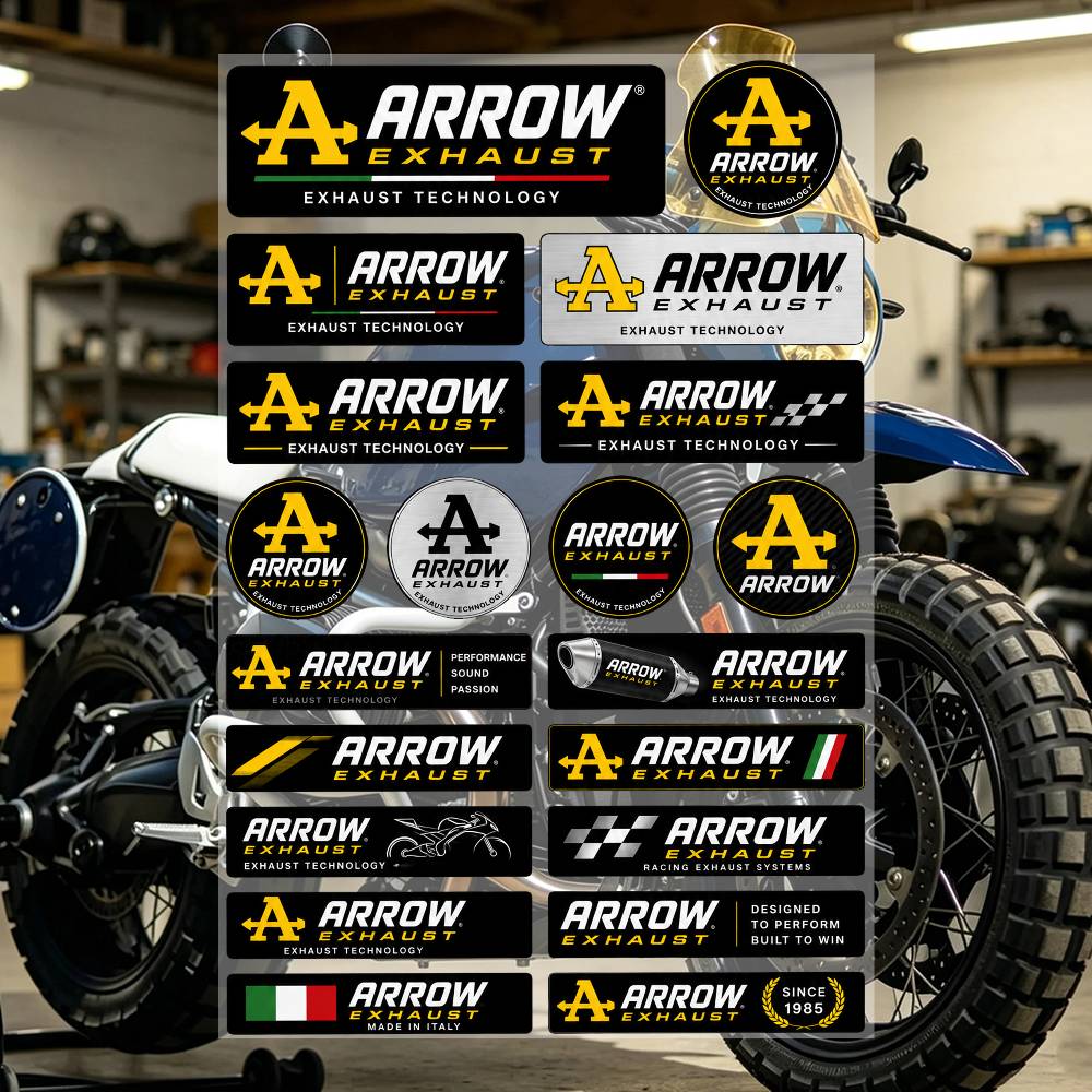 A-R-R-O-w ExH-A-uS-T- Aestheti - Heavy Equipment Stickers recension och pris