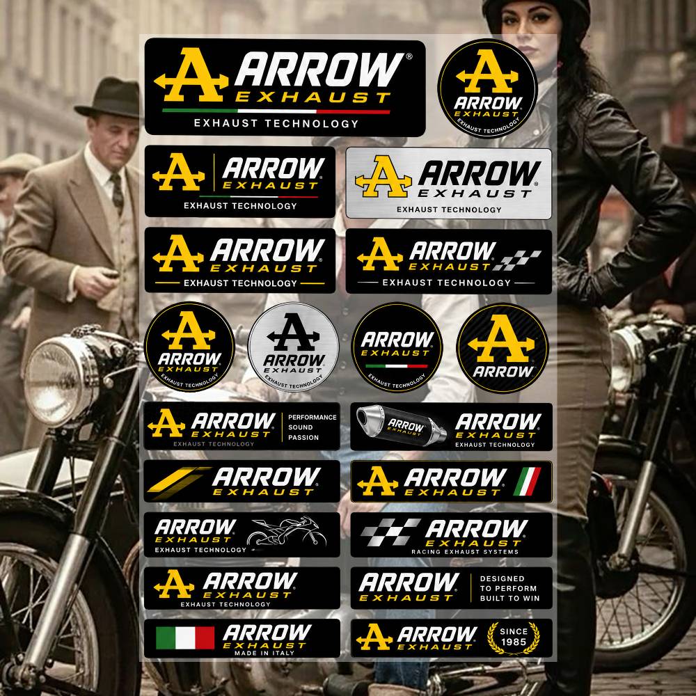 A-R-R-O-w ExH-A-uS-T- Aestheti - Heavy Equipment Stickers recension och pris
