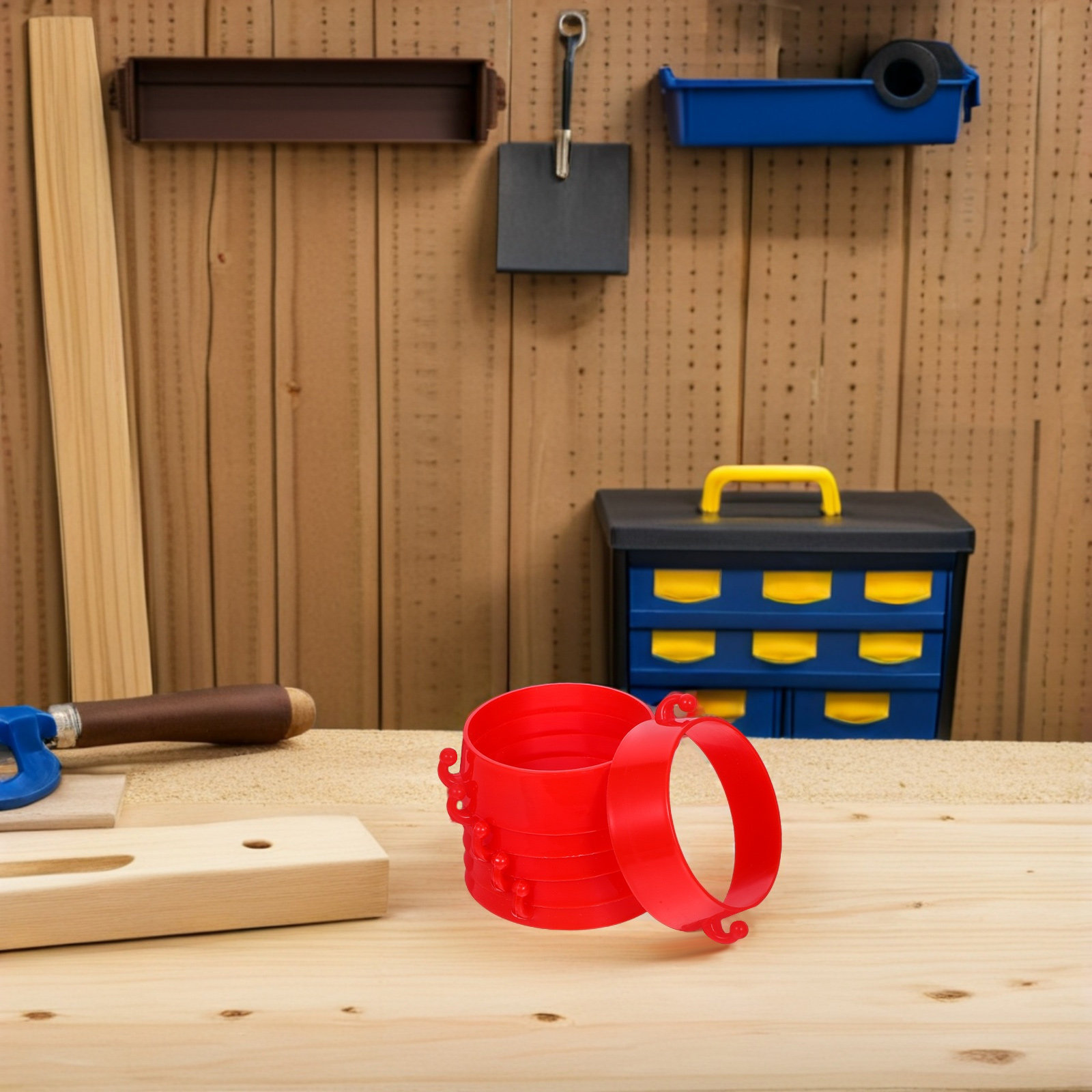 1Set Heavy-Duty Red Plastic Tr - Road Traffic Cone recension och pris