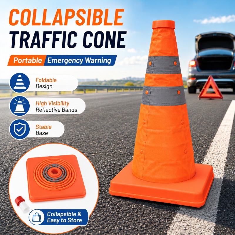 Portable Collapsible Traffic C - Road Traffic Cone recension och pris