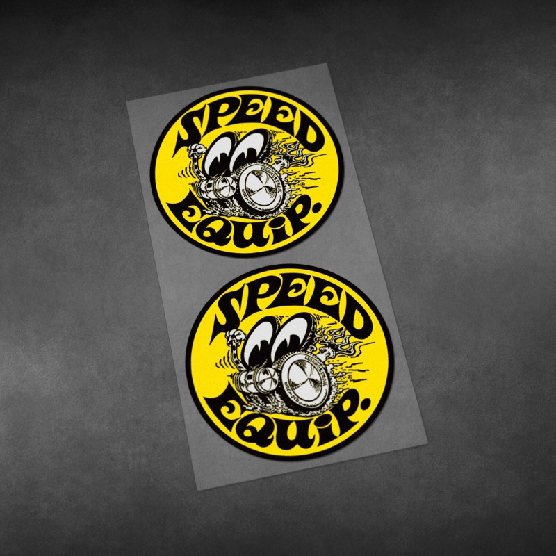 A Pair Retro MOON Racing Refle - Heavy Equipment Stickers recension och pris