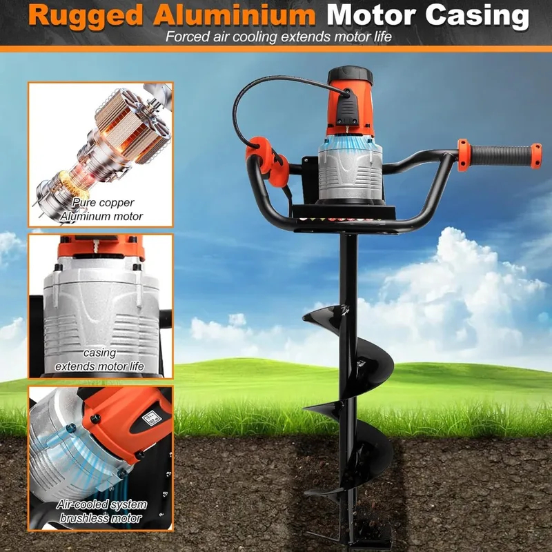 00W Post Hole Digger Drill wit - Post Hole Digger recension och pris