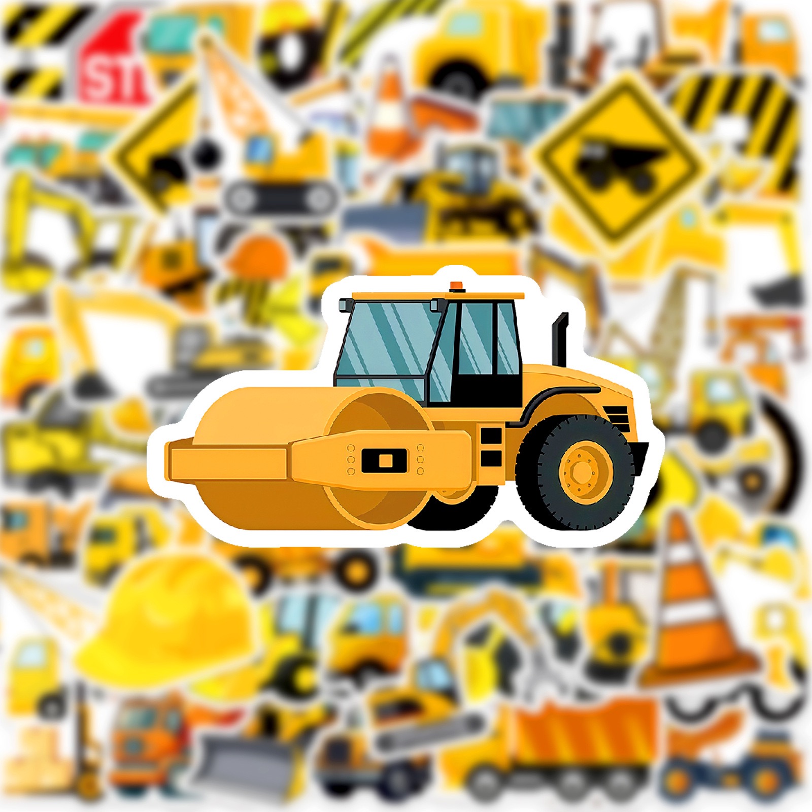 10/50pcs Cute Engineering Cons - Heavy Equipment Stickers recension och pris