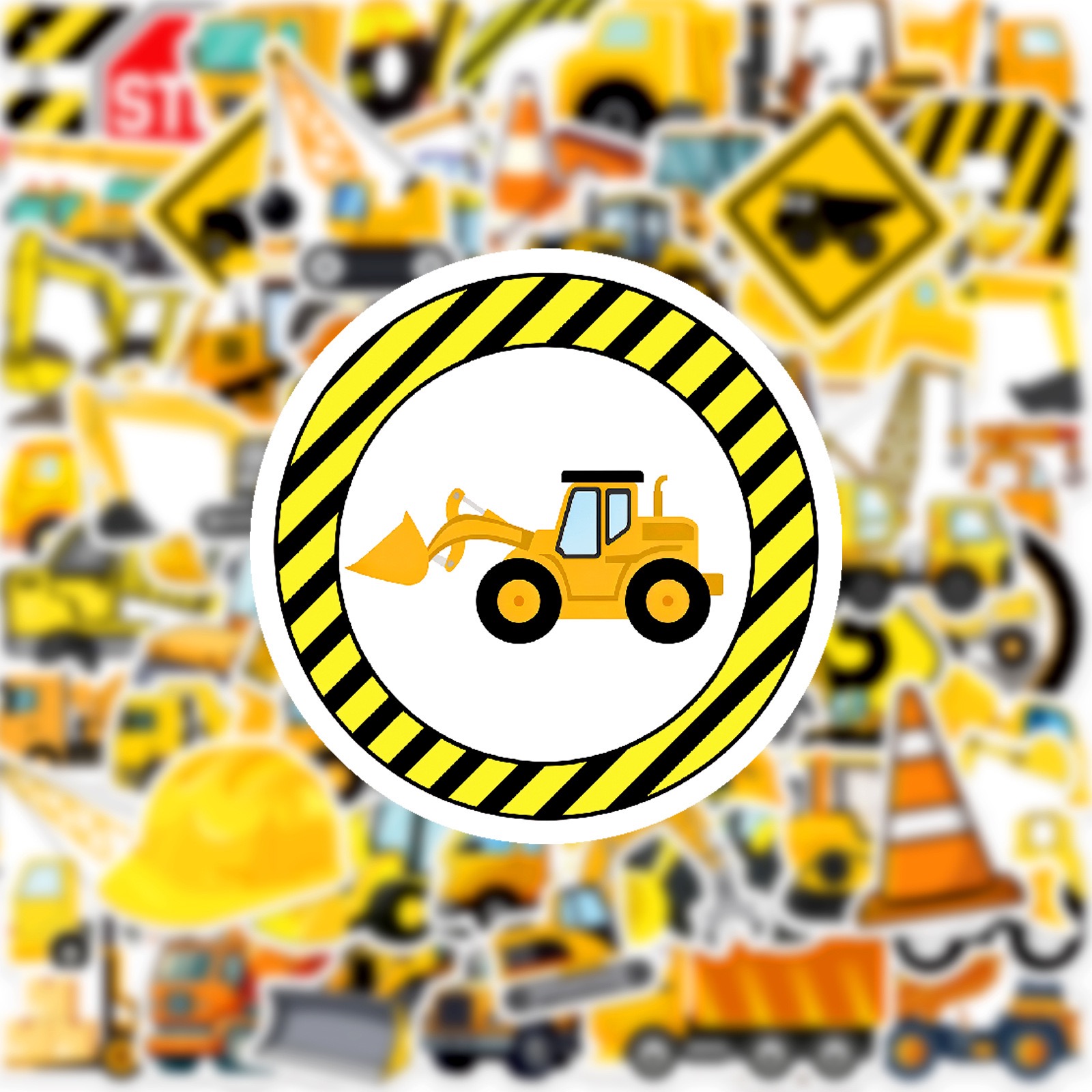 10/50pcs Cute Engineering Cons - Heavy Equipment Stickers recension och pris