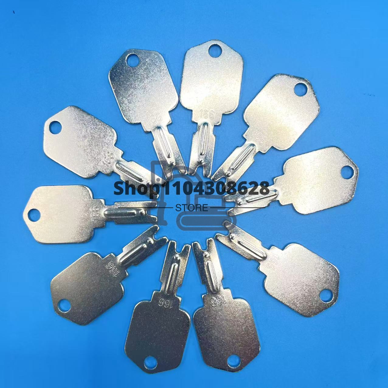 10PCS 166 Ignition Keys Forkli - Heavy Equipment Komatsu recension och pris