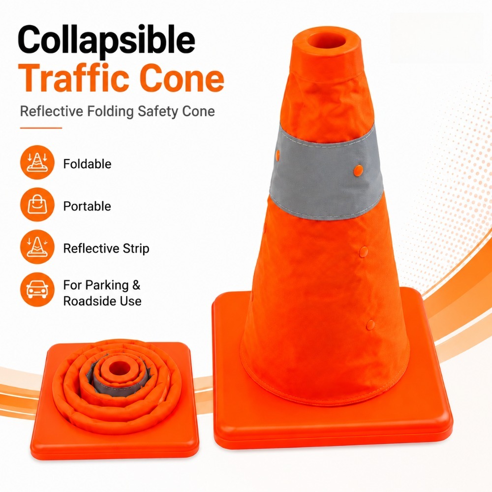 Collapsible Reflective Traffic - Road Traffic Cone recension och pris