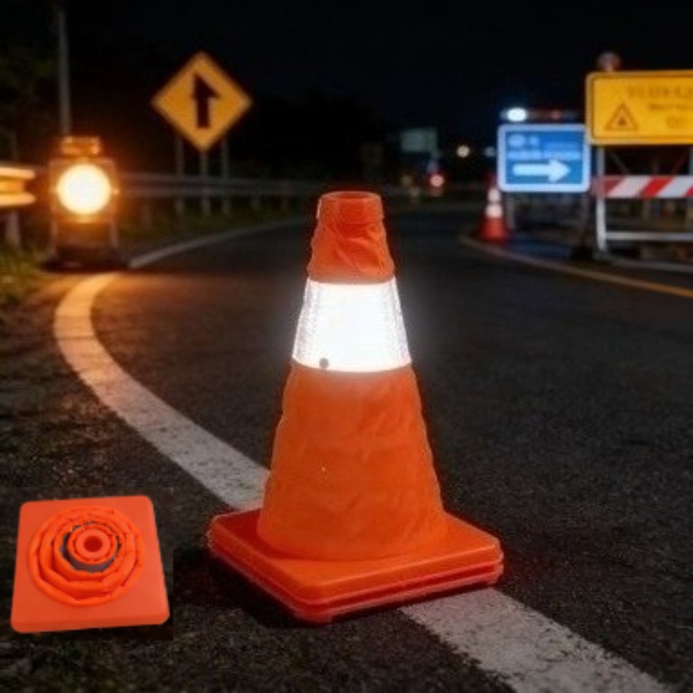 Collapsible Reflective Traffic - Road Traffic Cone recension och pris
