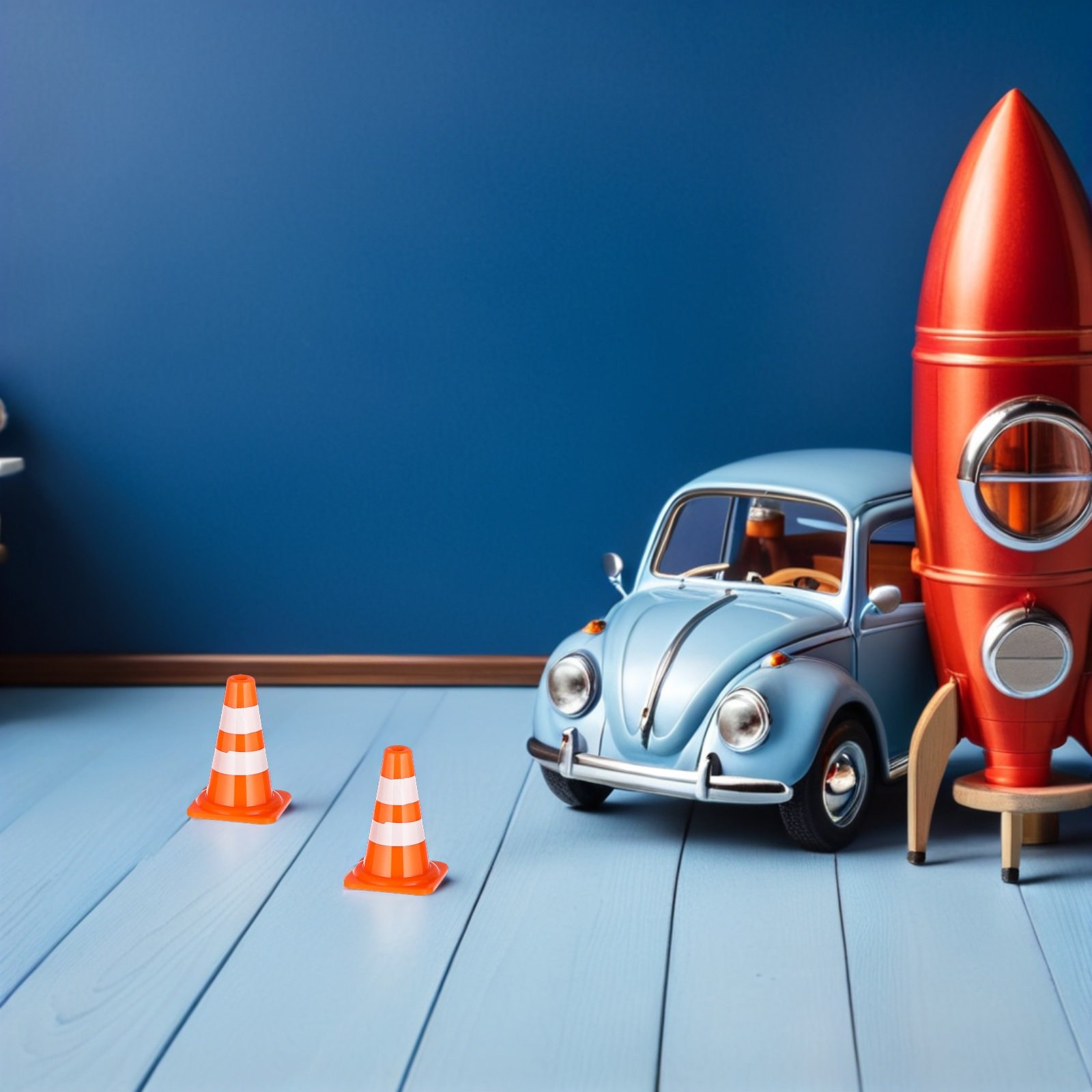 48Pcs Mini Traffic Cones Brigh - Road Traffic Cone recension och pris
