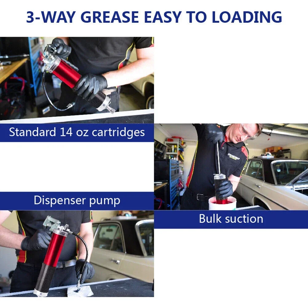 7000PSI Oil Grease Gun Kit Man - Grease For Heavy Equipment recension och pris