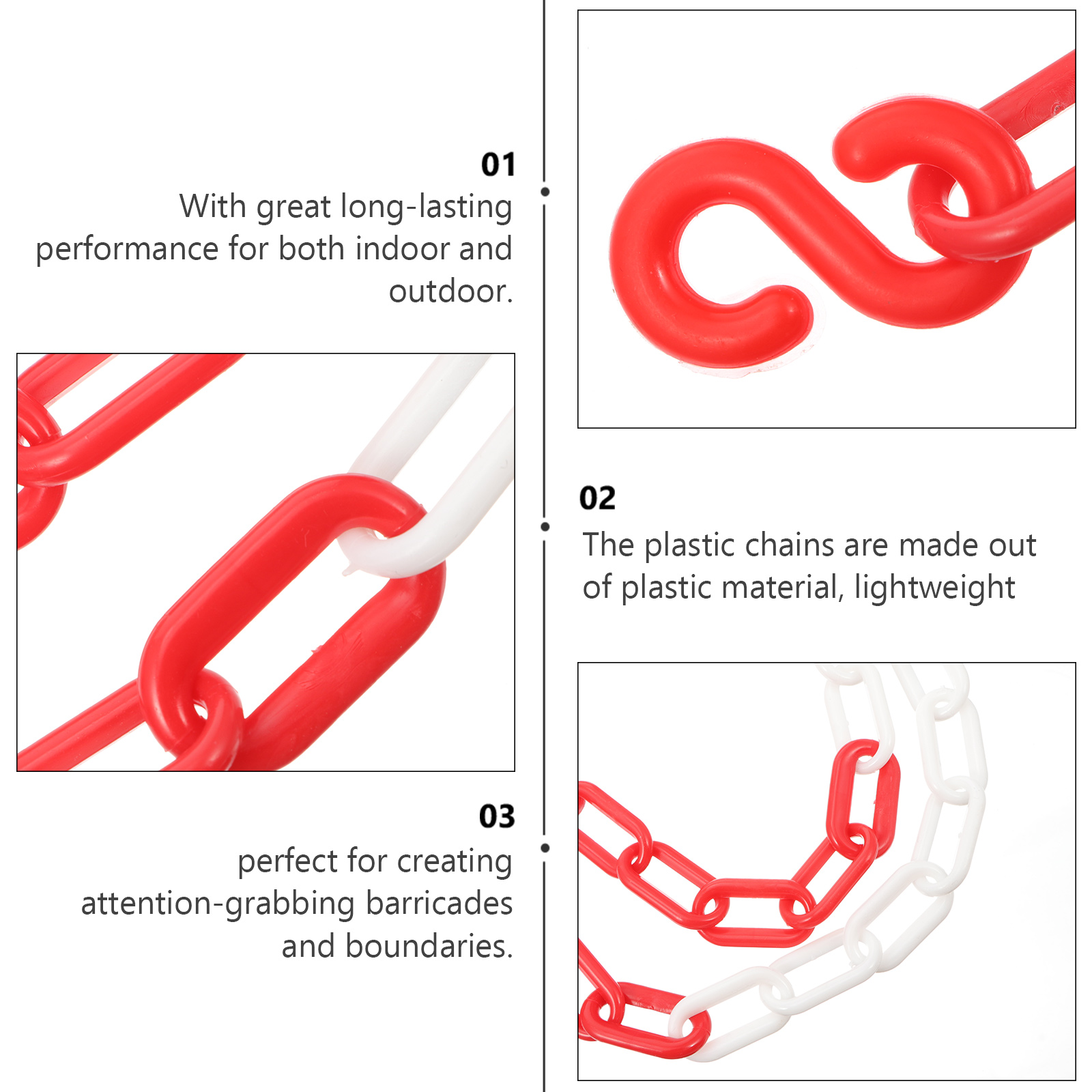 5M Plastic Safety Chain Road C - Road Traffic Cone recension och pris
