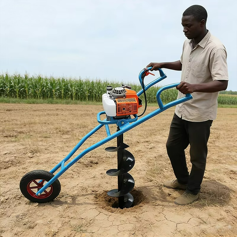 Earth Auger Machine 99cc Wheel - Post Hole Digger recension och pris