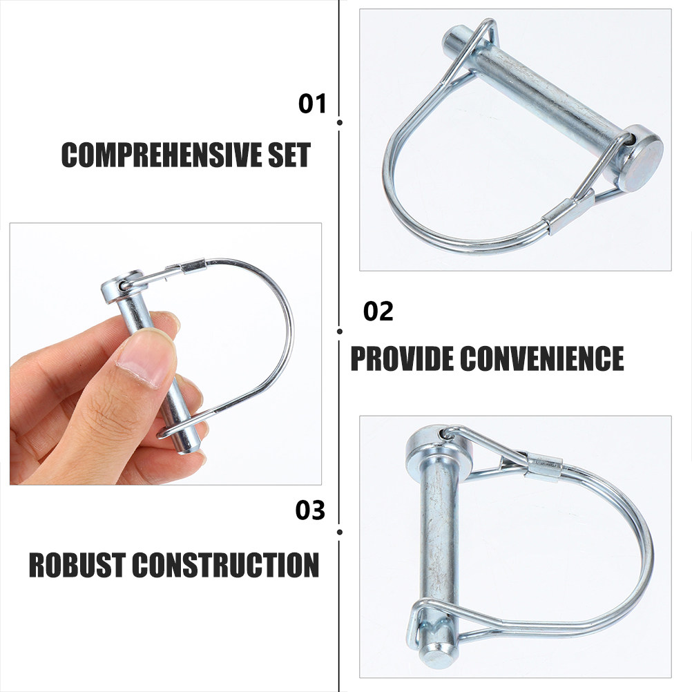 6Pcs D Shaped Lock Pins Heavy  - Heavy Equipment Trailer recension och pris