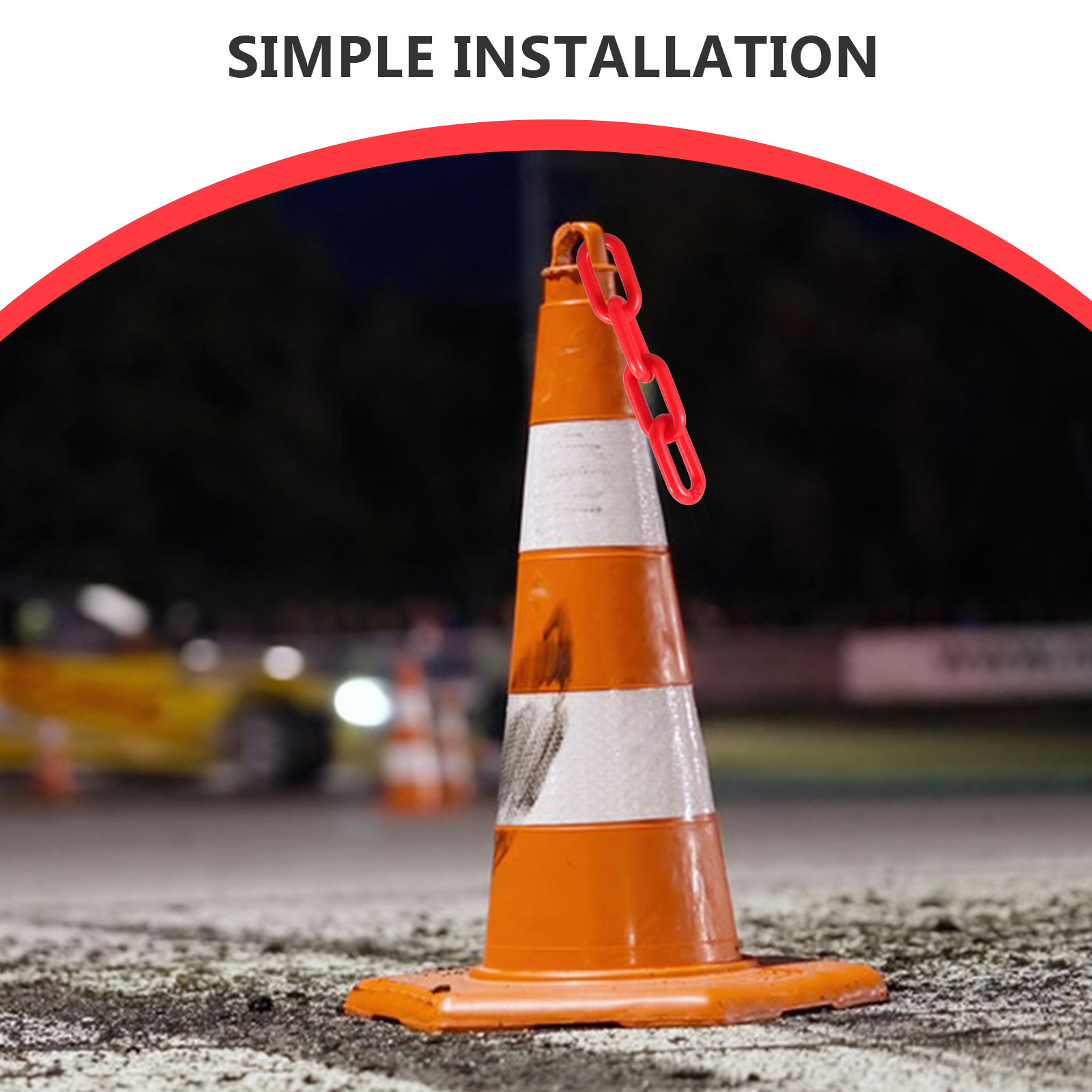 4Pcs Plastic Traffic Cone Buck - Road Traffic Cone recension och pris