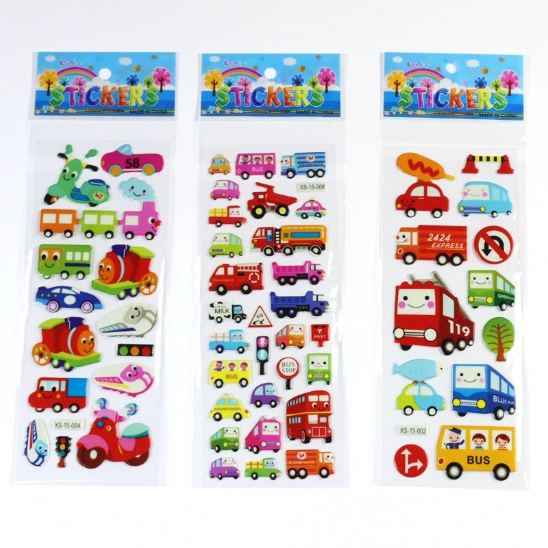 6pcs Cartoon Fireman Car Stick - Heavy Equipment Stickers recension och pris